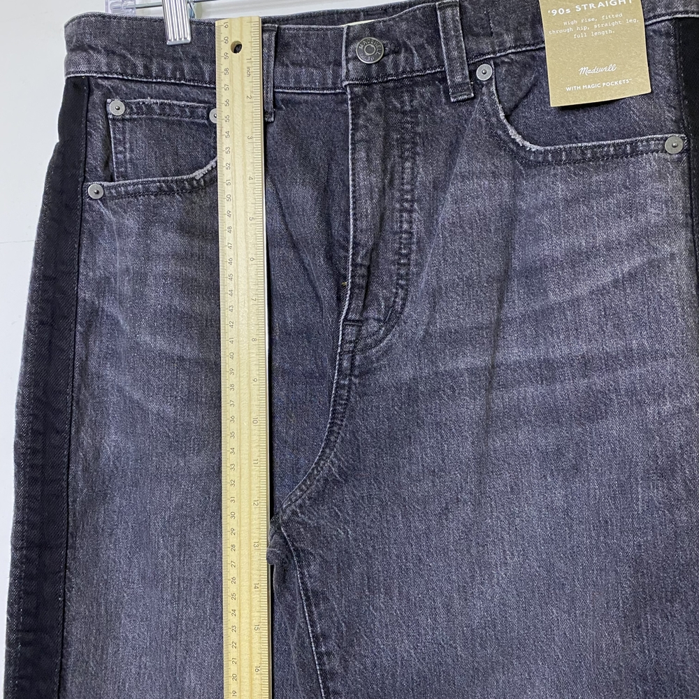 Madewell Women's Charcoal Straight Leg Jeans - Picture 13 of 16